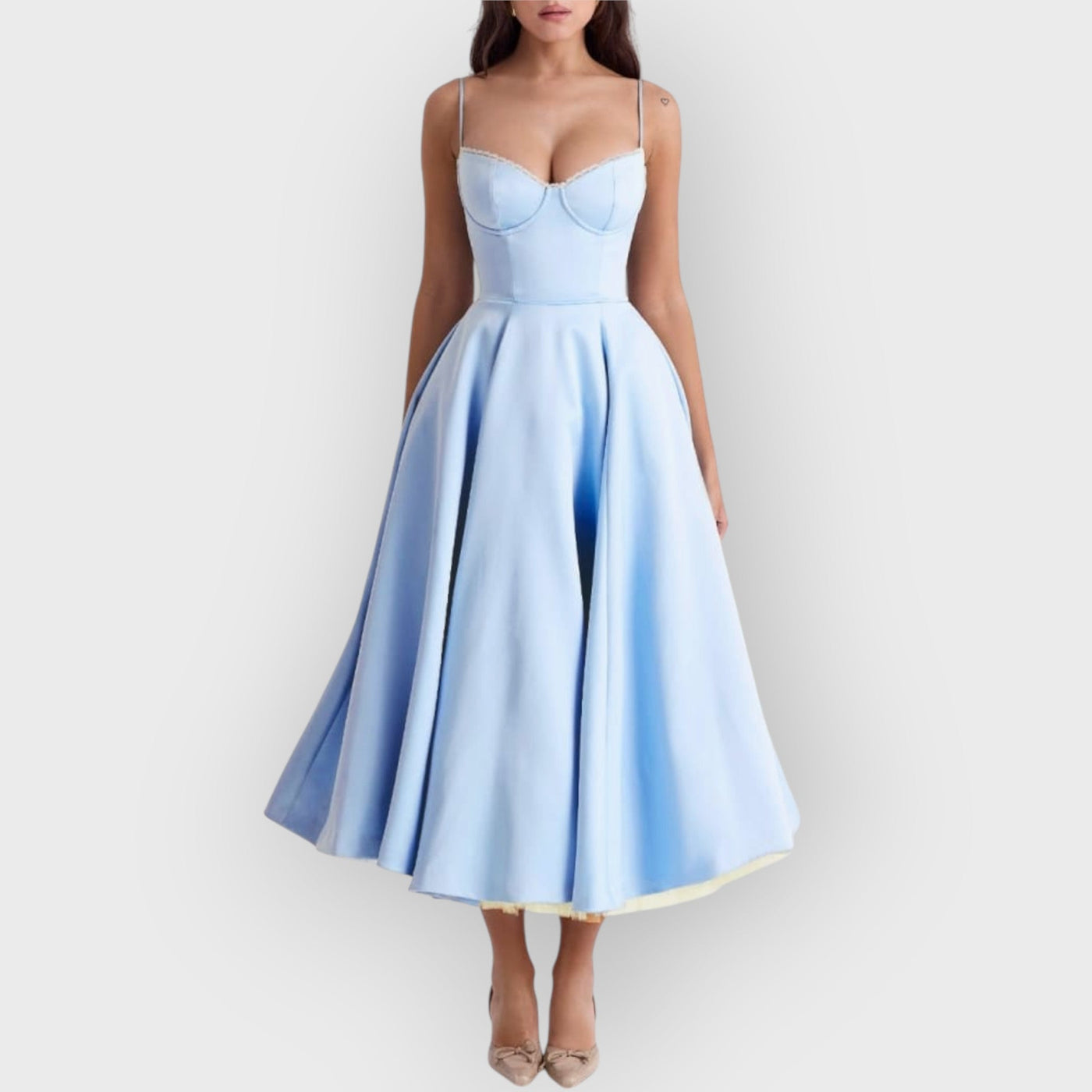 Cinderella Blue Tulle Midi Dress