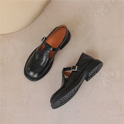 VELDA | Elegant Leather Mary Janes