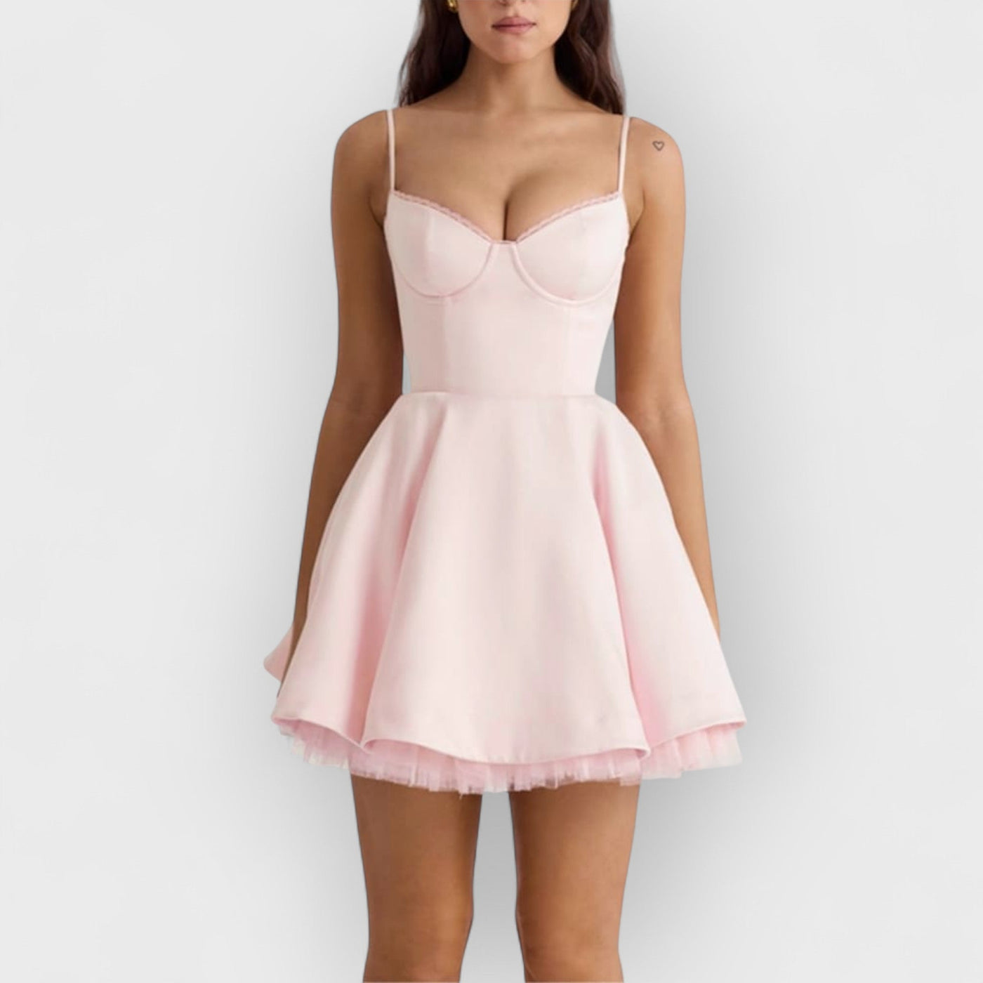 Ballerina Pink Tulle Mini Dress