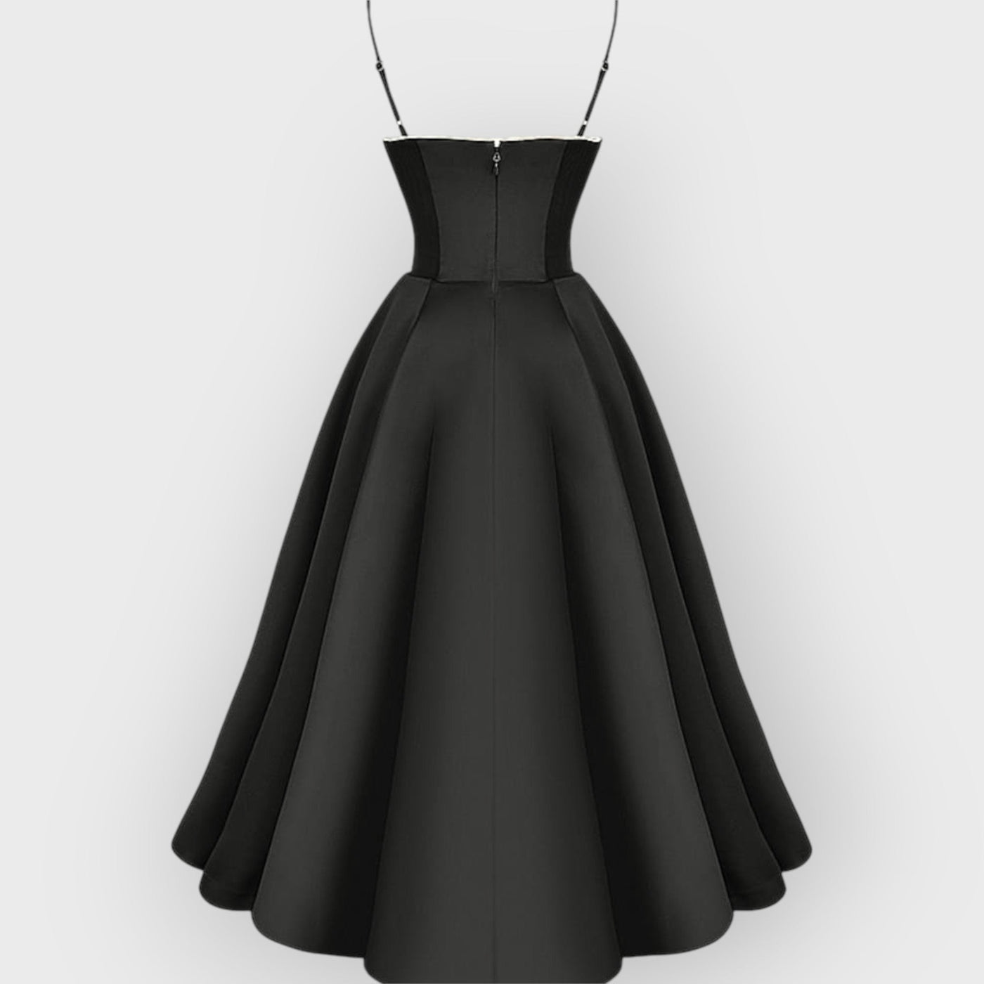 Black Tulle Midi Dress
