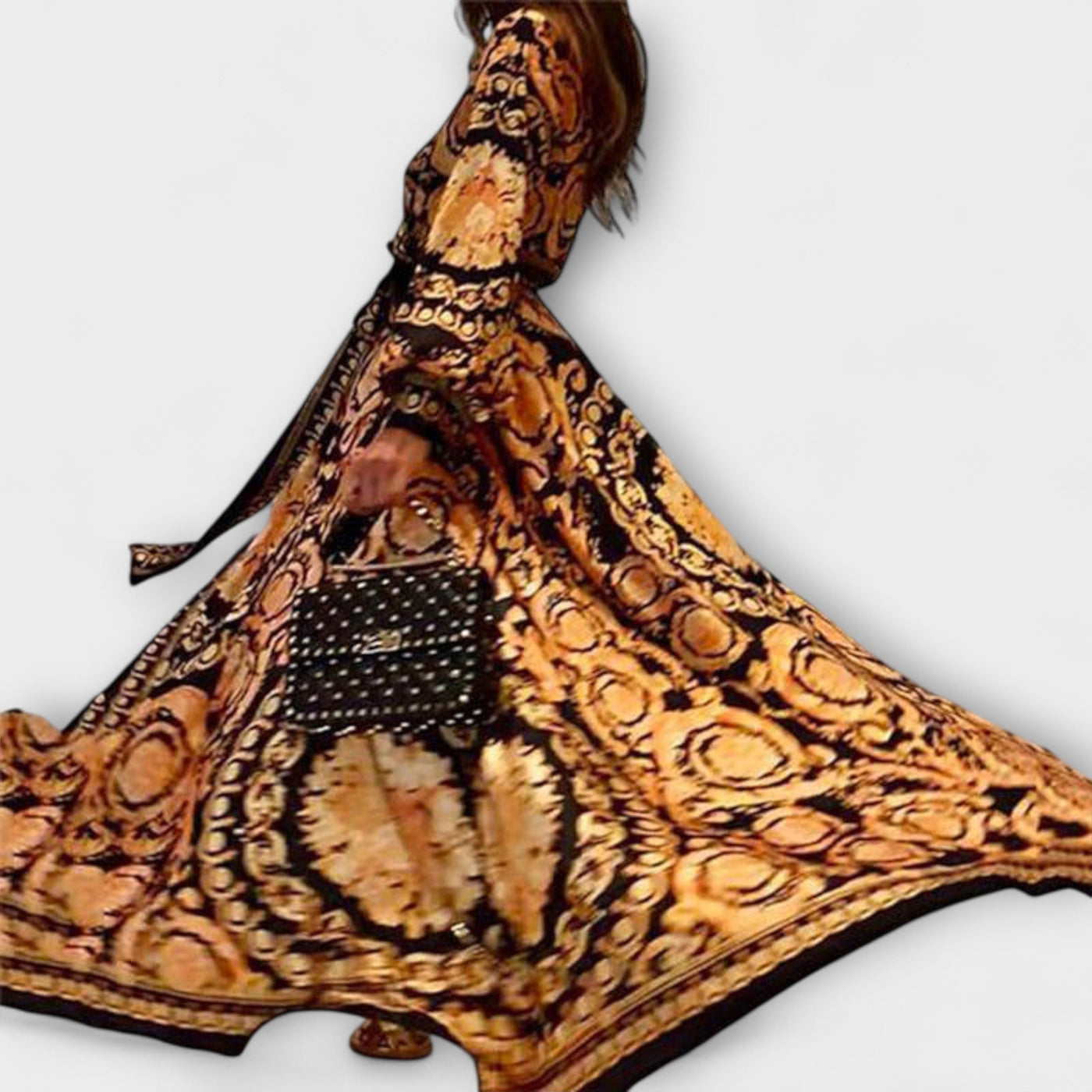 Wrap Dress - Boho Women's Dress with Slit